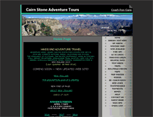 Tablet Screenshot of cairnstoneadventuretours.com